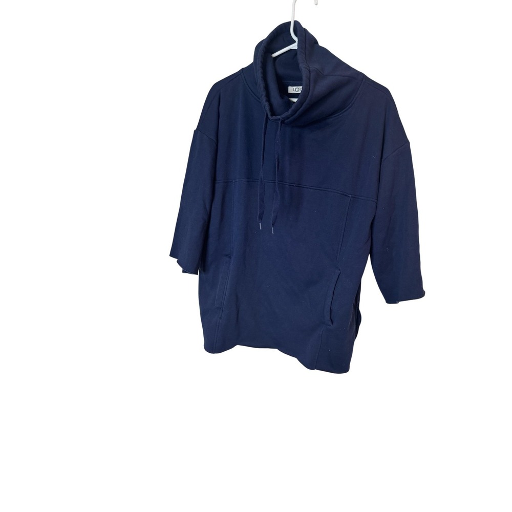 UGG Sweatshirt Womens M/L Blue Cowl‎ Neck Fleece Pullover Cozy Tunic 1101518